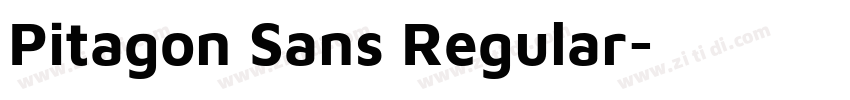 Pitagon Sans Regular字体转换